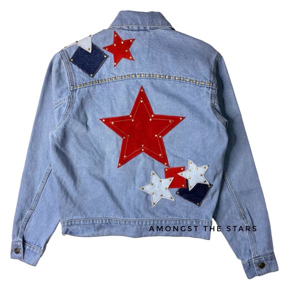 Free People x Understated Leather Lone Star Blue Denim Jacket - Picture 13 of 15